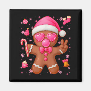 Cute Nk Gingerbread Bubble Gum Christmas Xmas Girl Magnet