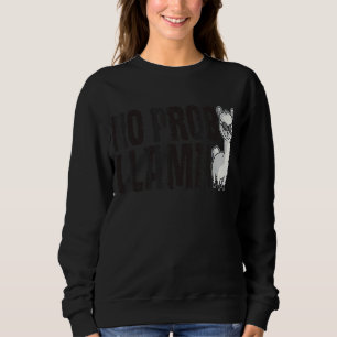 Cute No Prob Llama Rainbow Animal Retro Vintage 2 Sweatshirt