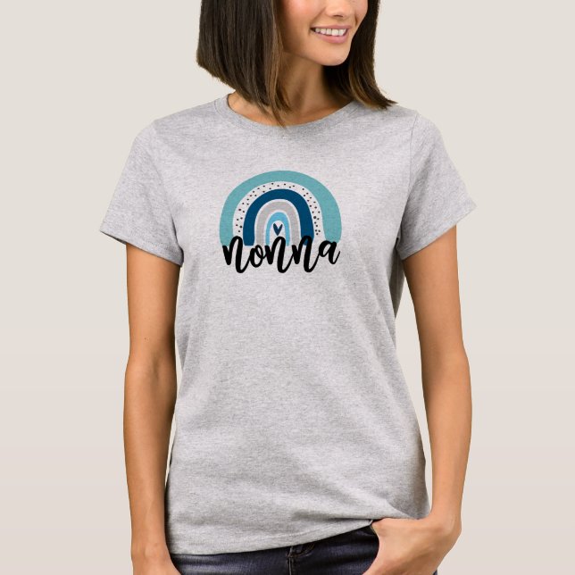 Cute Nonna Rainbow T-Shirt (Front)