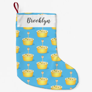 Cute noodles snake cartoon illustration humour small christmas stocking