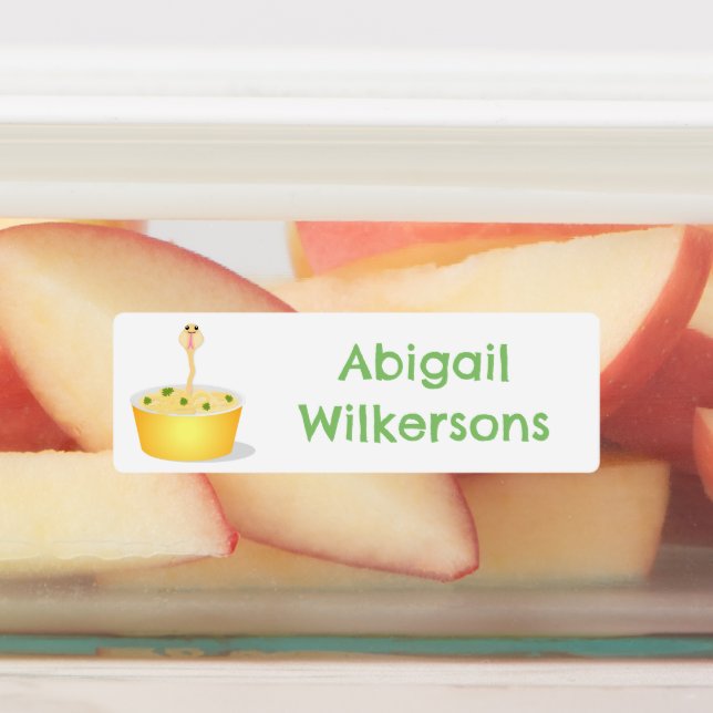 Cute noodles snake cartoon personalized (Affixed)