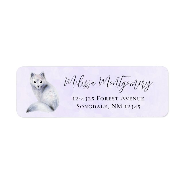 Cute Nordic Fox with Floral Markings (Front)