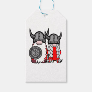 Cute Nordic Gnomes Viking Tomte Couple Scandinavia Gift Tags