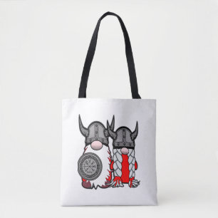 Cute Nordic Gnomes Viking Tomte Couple Scandinavia Tote Bag
