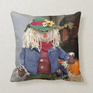 CUTE NOT SCAREY SCARECROW PILLOW