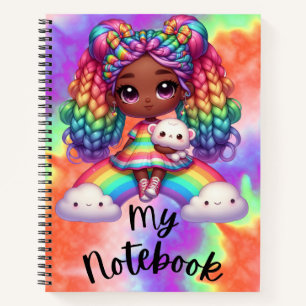 Cute Notebook / Colourful Rainbow Notebook