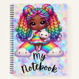 Cute Notebook / Colourful Rainbow Notebook