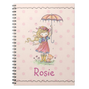 Cute Notebook for Little Girl Add Your Name