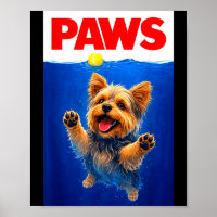 Cute Novelty Paws Yorkshire Terrier Dog