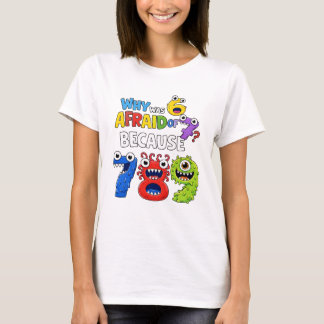 Cute Numbers Monsters Cartoon Graphic T Shirt Kids
