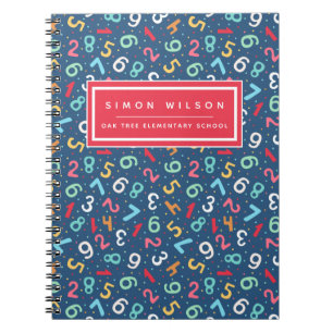 Cute Numbers Pattern - Kids or Teacher Notebook