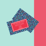 Cute Numbers Pattern - Substitute Teacher / Tutor Business Card<br><div class="desc">NewParkLane - Cute,  customizable,  business cards for (substitute) teachers or tutors,  with a cute colourful pattern of letters,  and a textframe for a name,  or custom text. 
All texts,  fonts and colours are easy to customize for personalized design.

Check out this collection for matching items!</div>
