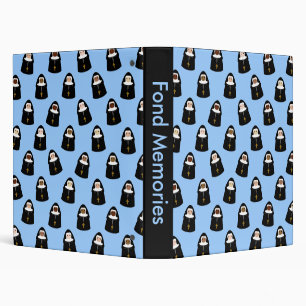Cute Nun Pattern Binder