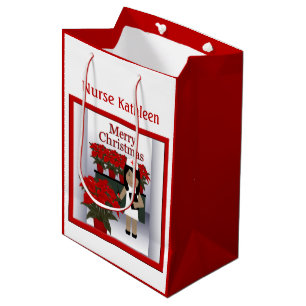 Cute Nurse 1 Med Christmas Cadeau Sac