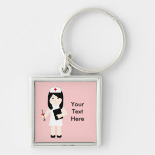 Cute Nurse 3 Premium Keychain