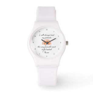 Cute Nurse Boho Rainbow With Second Hand Watch
