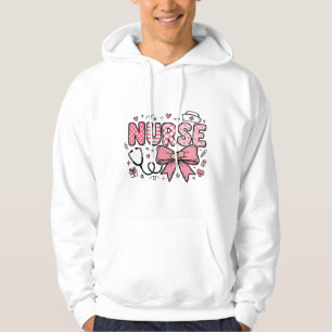 Cute Nurse Bow Heart Vector Shirt Design_1