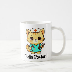 Cute Nurse Cat Coffee Mug