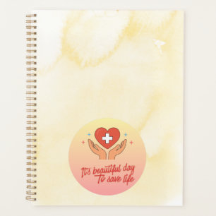 Cute Nurse Doctor Spiral Notebook  Planner