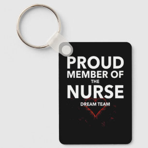Cute Nurse Dream Team Keychain