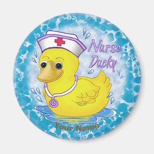 Cute Nurse Ducky Magnet