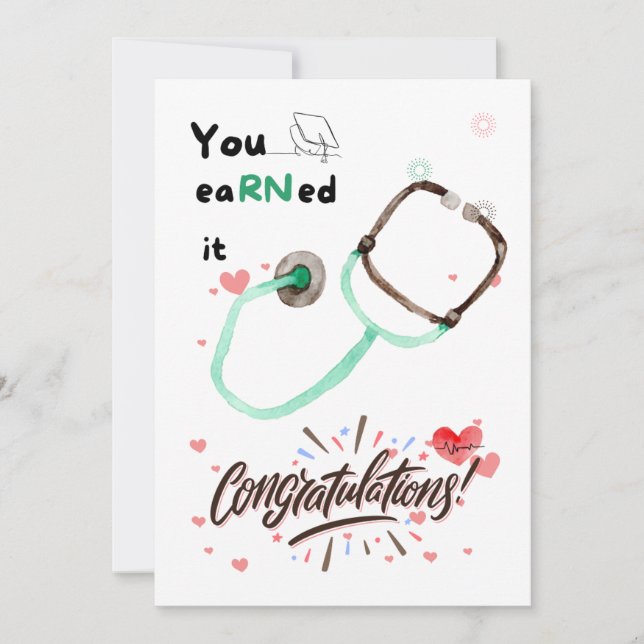 Cute Nurse Graduation Card Gifts, Lovely RN