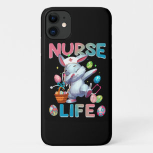 Cute Nurse Life Dabbing Easter Bunny iPhone 11 Case