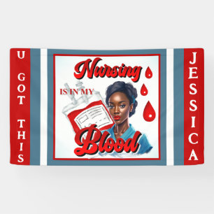 Cute Nurse Pinup_ It's in my blood Banner