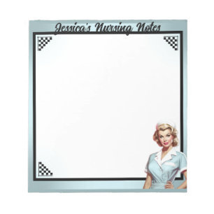 Cute Nurse Pinup_ Love Language Notepad