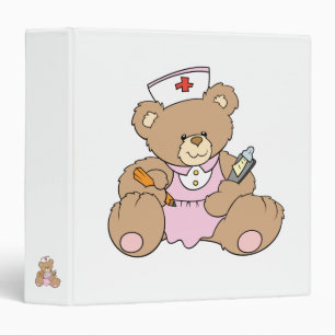 Cute Nurse RN Bear Binder