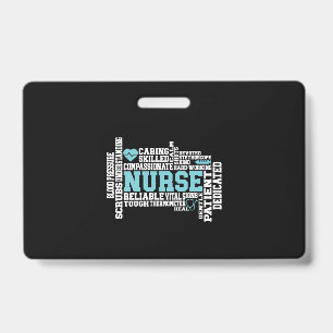 Cute Nurse RN LVN Nursing School Medical Badge