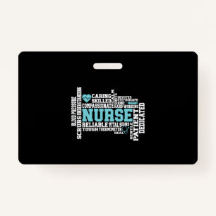 Cute Nurse RN LVN Nursing School Medical Badge