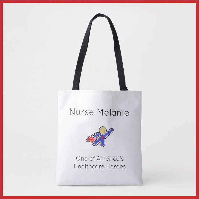 Cute Nurse Sac fourre-tout Héros de soins de santé (Créateur téléchargé)