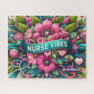 Cute Nurse Vibes Jigsaw Puzzle