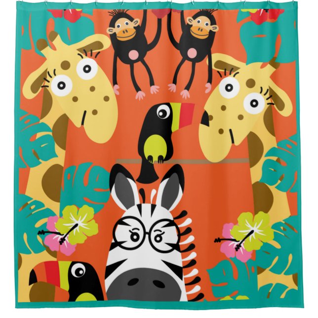 Cute nursery jungle animals decor   door sign baby (Front)