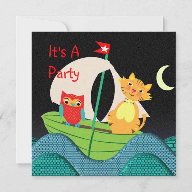 Cute Nursery Rhyme Themed Party Invitation (Front)