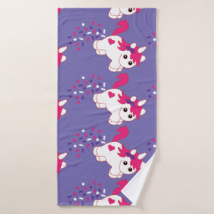 Cute Nursery Unicorn Decor Bath Towel Set
