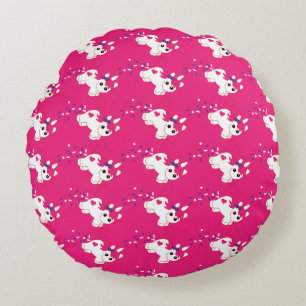 Cute Nursery Unicorn Decor Round Pillow
