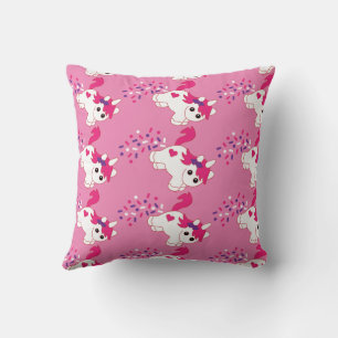 Cute Nursery Unicorn decor Throw Pillow