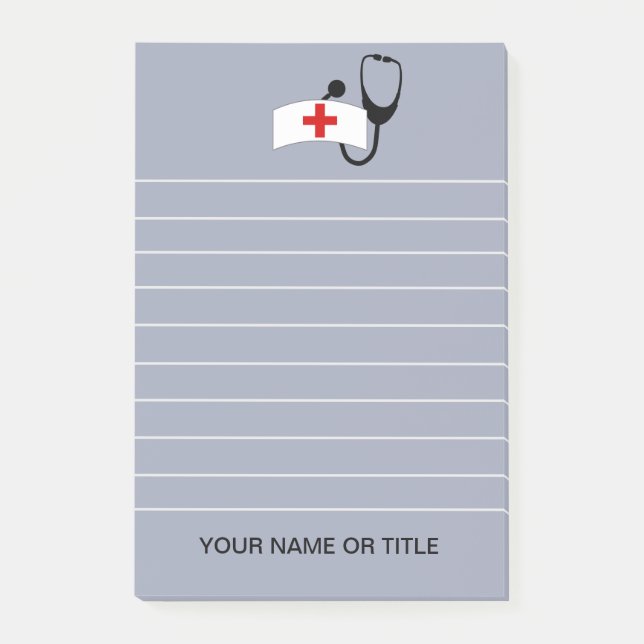 Cute Nursing School Personalized Post-it Notes (Front)