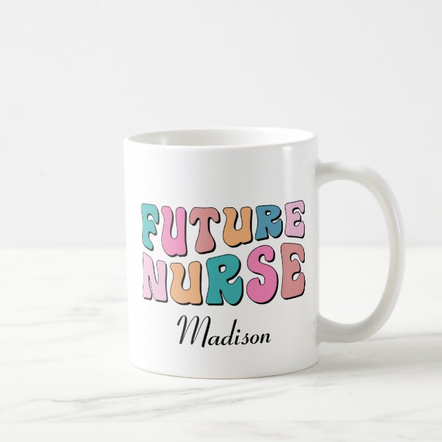 Cute Nursing School student Future Nurse Gifts  Coffee Mug (Right)
