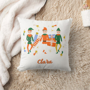 Cute Nutcracker Ballet Characters Throw Pillow