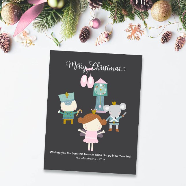 Cute Nutcracker Characters Greeting Holiday Card (Creator Uploaded)