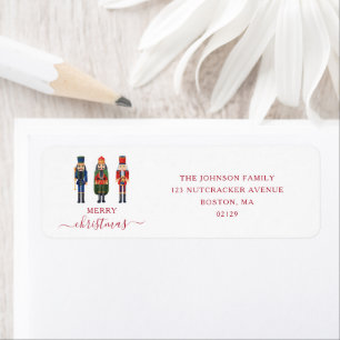 Cute Nutcracker Christmas Return Address