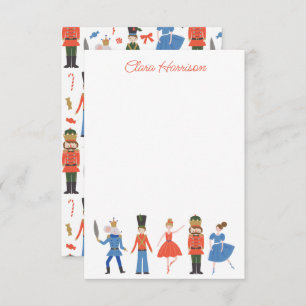 Cute Nutcracker Personalized Christmas Thank You Card
