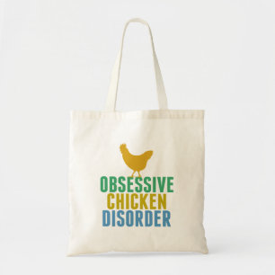 Cute Obsessive Chicken Disorder Tote Bag