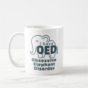 Cute Obsessive Elephant Disorder Coffee Mug