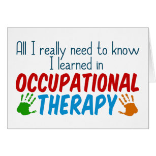 Cute Occupational Therapist Thank You Card