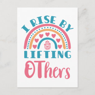 Cute Occupational Therapy Therapist Rainbow Postcard