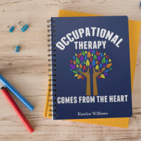 Cute Occupational Therapy Tree Blue Personalized